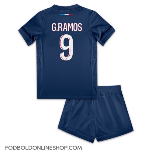 Paris Saint-Germain Goncalo Ramos #9 Hjemme Trøje Børn 2024-25 Kortærmet (+ Korte bukser)